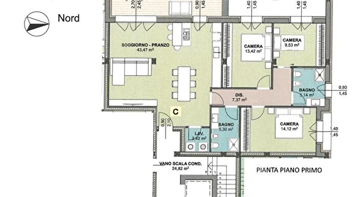 Appartamento quadrilocale in vendita in Bomporto Via Po, Bomporto