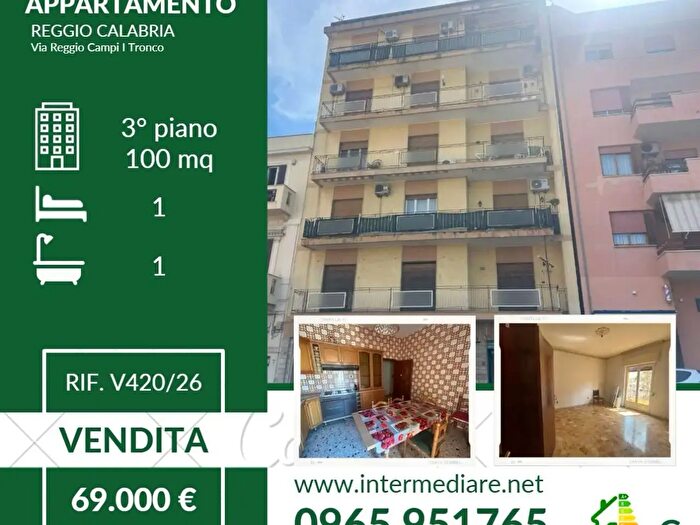 Appartamento trilocale in vendita in Via Reggio Campi I° Tronco, Reggio Calabria