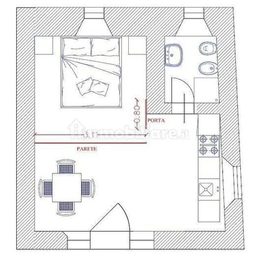 Appartamento bilocale in vendita in Via del Campaccio Buti, Buti