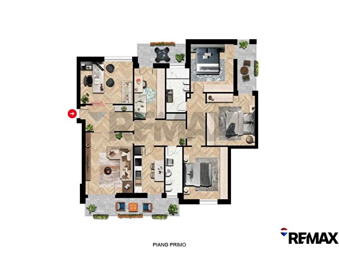 Appartamento con 6 locali in vendita in Via IV Novembre, Bergamo