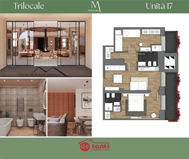 Appartamento trilocale in vendita in Via G Carducci Madesimo So, Madesimo