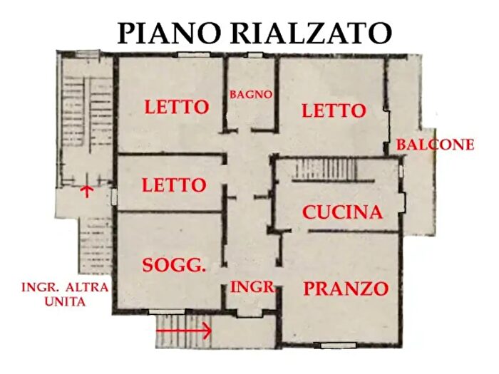 Appartamento quadrilocale in vendita in Via Attilio Passoni, Curtatone