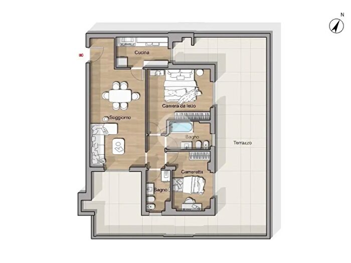 Appartamento trilocale in vendita in Largo Alfonso Favino, Roma