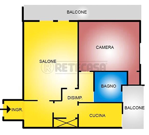 Appartamento bilocale in affitto in Via Taranto, Ladispoli