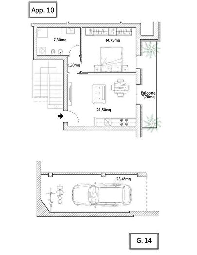 Appartamento bilocale in vendita in Via Venezia, Schio