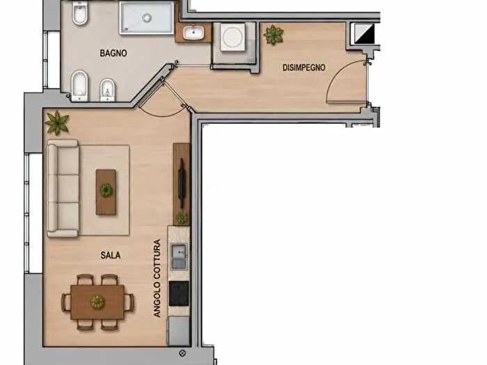 Appartamento monolocale in vendita in Via Alberico da Rosciate, Bergamo