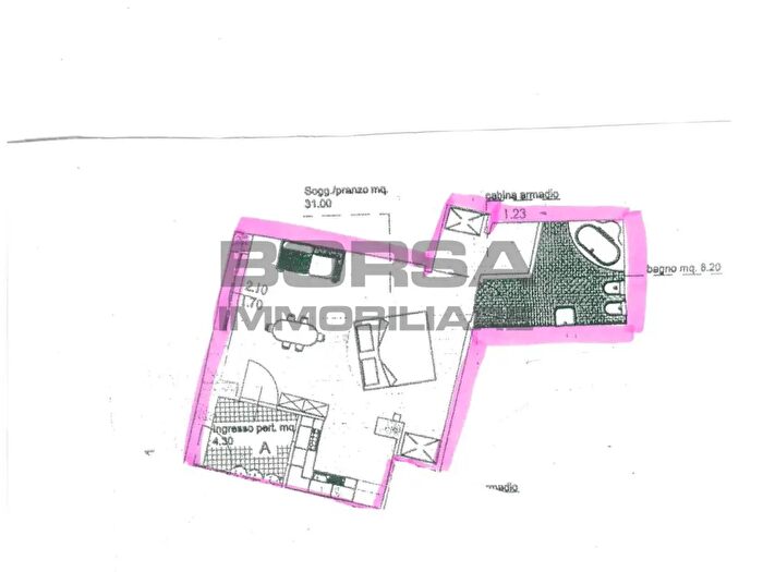 Appartamento monolocale in vendita in Via Maggi, Livorno