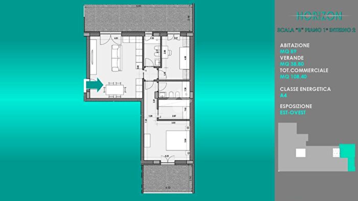 Appartamento trilocale in vendita in Via Bari, Casamassima