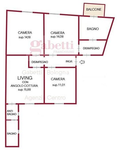 Appartamento quadrilocale in affitto in Via de Chiari, Santo Stefano, Bologna