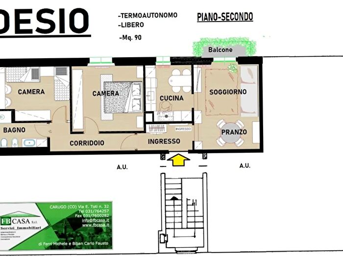 Appartamento trilocale in vendita in Via Fratelli Rosselli, Desio