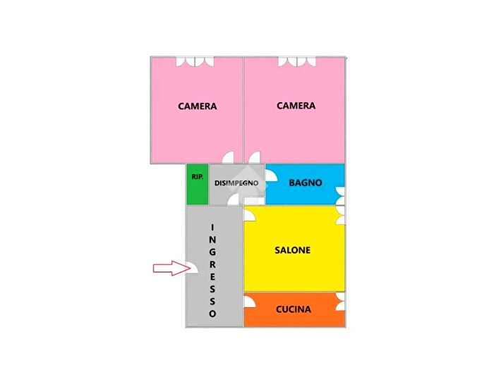 Appartamento trilocale in vendita in Via Jacopo Ferretti, Roma