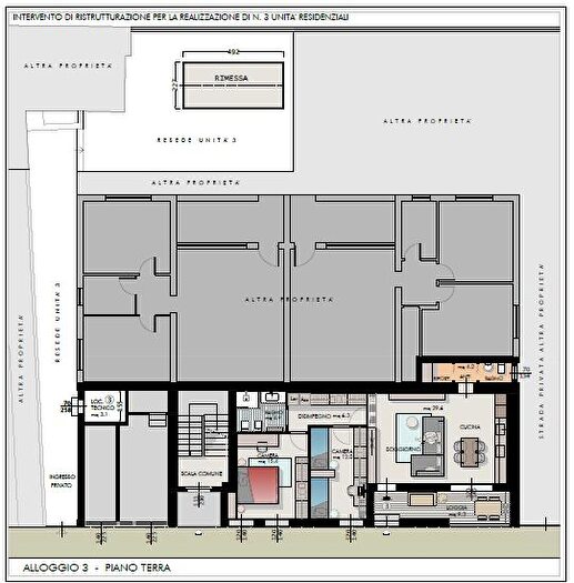 Appartamento trilocale in vendita in Cascina