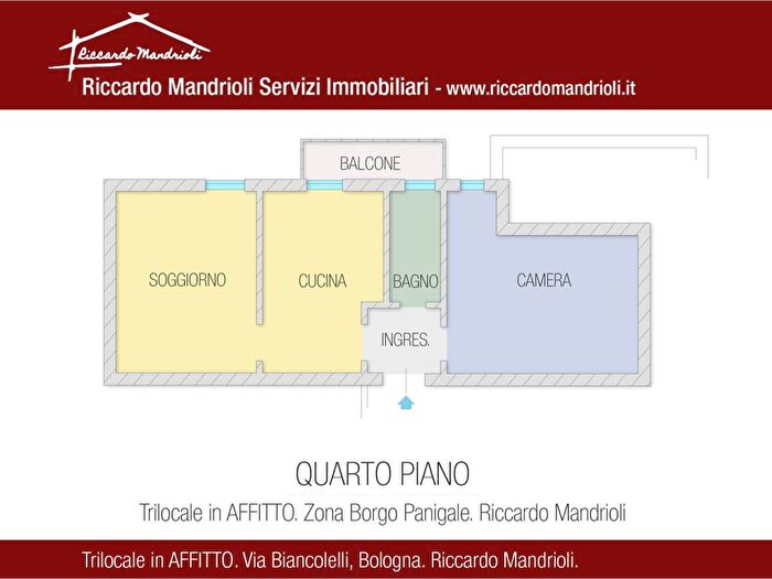 Appartamento trilocale in affitto in Via Domenico Biancolelli, Borgo Panigale, Bologna