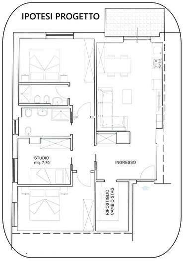 Appartamento quadrilocale in vendita in Viale Alcide De Gasperi, San Benedetto Del Tronto