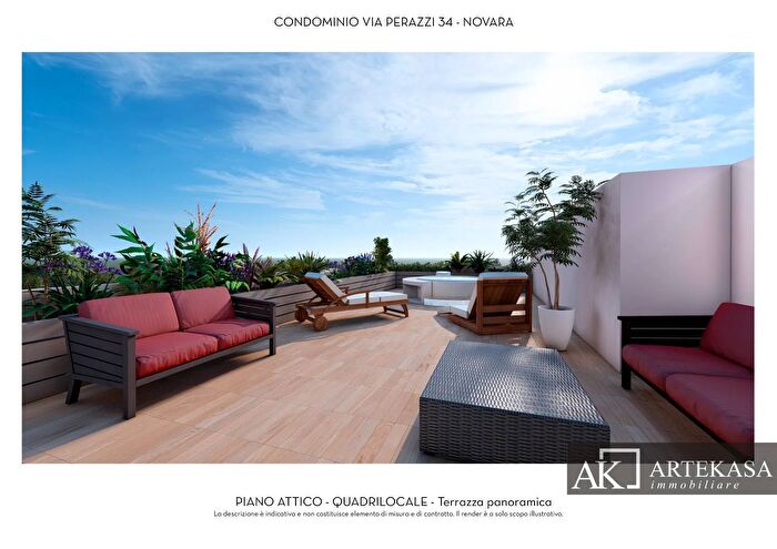 Appartamento quadrilocale in vendita in Via Costantino Perazzi, Novara