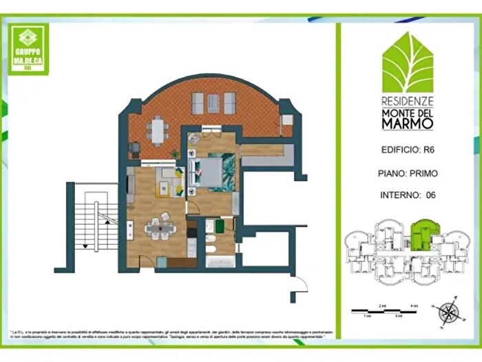 Appartamento bilocale in vendita in Via Monte del Marmo, Roma
