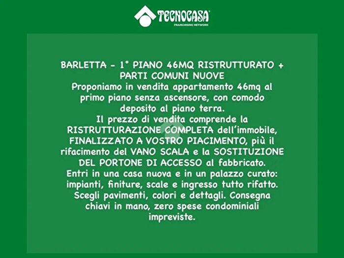 Appartamento monolocale in vendita in Via Como, Barletta