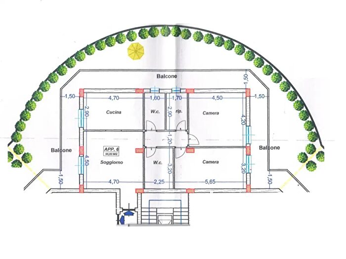 Appartamento trilocale in vendita in Scafati