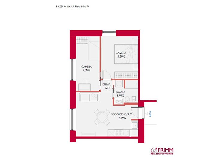 Appartamento trilocale in vendita in Piazza Acilia, Roma