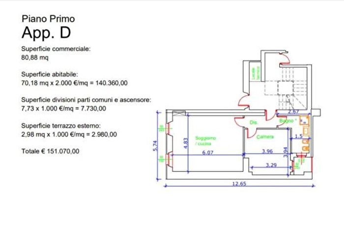 Appartamento trilocale in vendita in Via Glisente, Castelletto Sopra Ticino