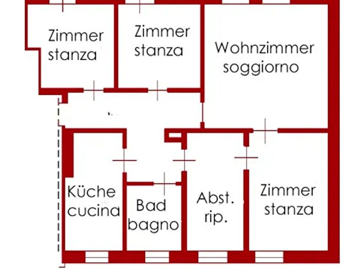 Appartamento con 6 locali in vendita in Bolzano