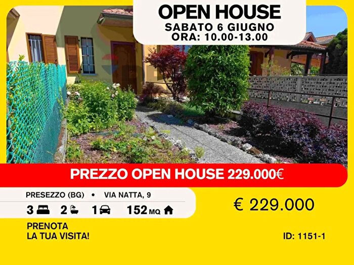 Casa quadrilocale in vendita in Via Natta, Presezzo