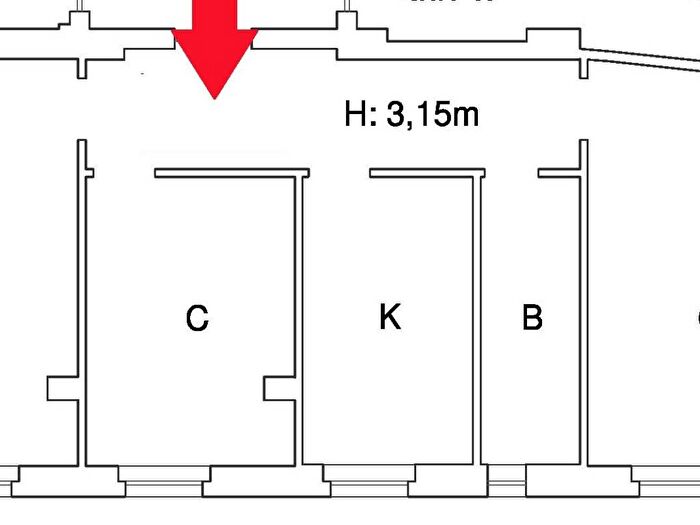 Appartamento trilocale in affitto in Piazza Camerino, San Giovanni, Roma