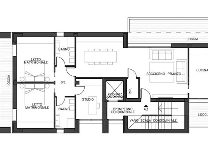 Appartamento trilocale in vendita in Reggio Emilia