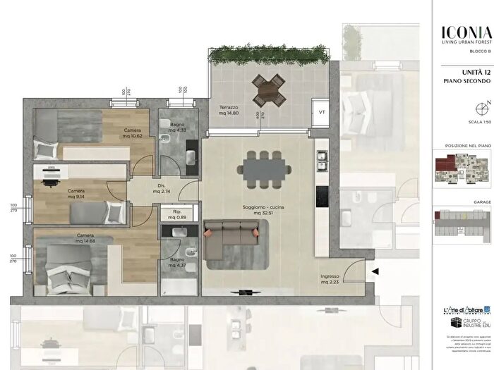 Appartamento quadrilocale in vendita in Via Giambattista Vico Snc, Rimini