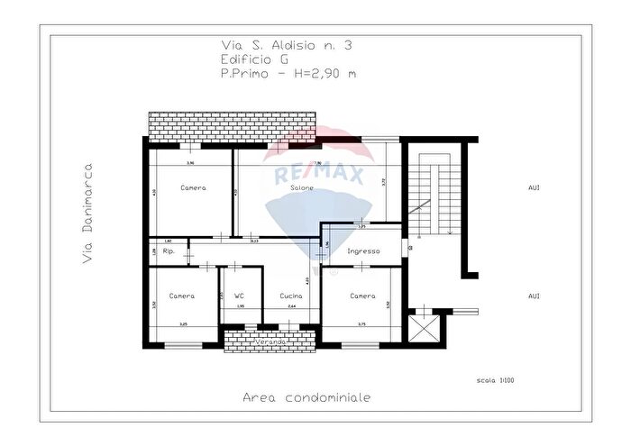 Appartamento con 5 locali in vendita in Via Salvatore Aldisio, Palermo