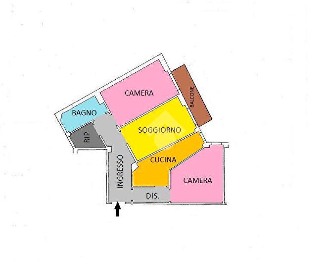 Appartamento trilocale in vendita in Via Giuseppe Arimondi, Roma