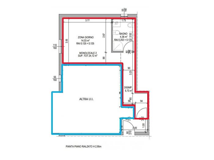 Appartamento monolocale in affitto in Via Fermi, Colognola, Bergamo
