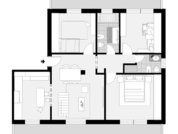 Appartamento con 5 locali in vendita in Via Palmiro Togliatti, Galliera