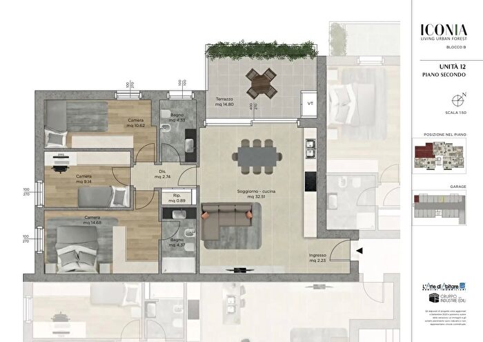 Appartamento quadrilocale in vendita in Via Giambattista Vico, Rimini