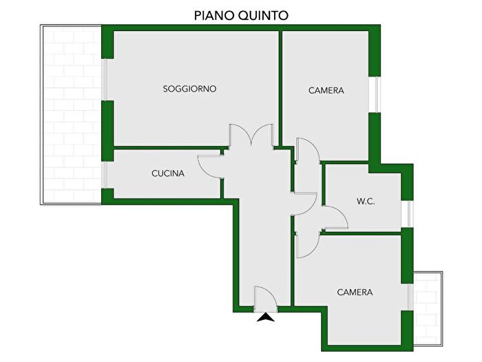 Appartamento trilocale in vendita in Via Archimede, Indipendenza, Milano