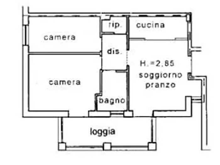 Appartamento trilocale in affitto in Poggibonsi