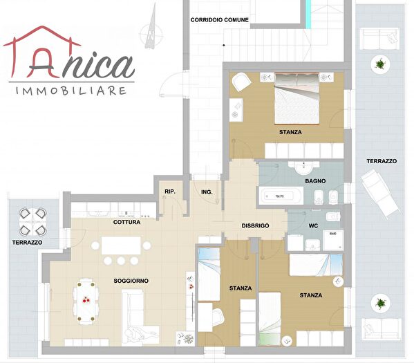 Appartamento quadrilocale in vendita in Via della Canova, Trento