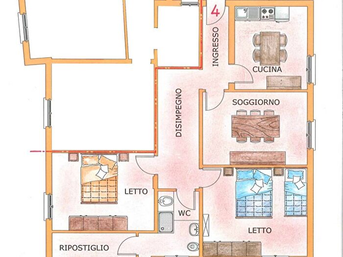 Appartamento con 5 locali in affitto in Via Vittorio Veneto, Lama, Lama Mocogno