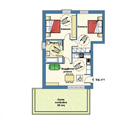 Appartamento trilocale in vendita in Federico II, Jesi