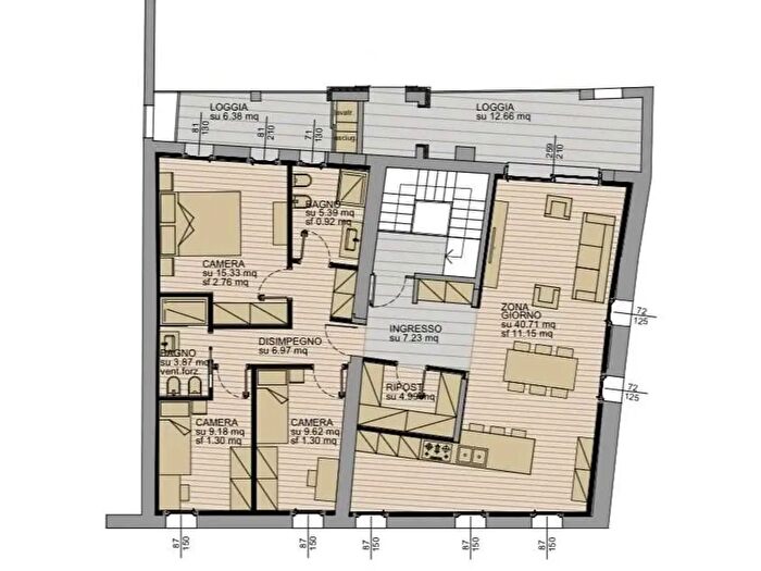 Appartamento quadrilocale in vendita in Oderzo