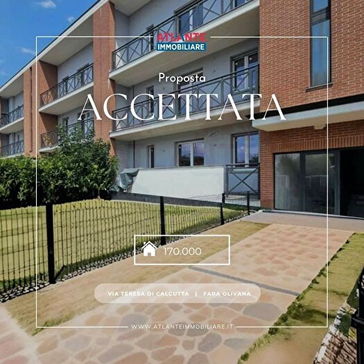 Appartamento trilocale in vendita in Via Madre Teresa di Calcutta Snc, Fara Olivana Con Sola