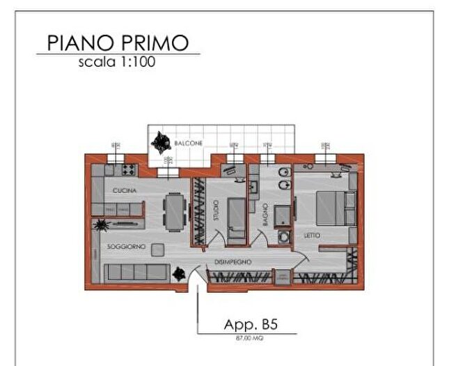 Appartamento trilocale in vendita in Piacenza