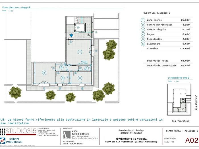 Appartamento quadrilocale in vendita in Via Viernheim, Rovigo