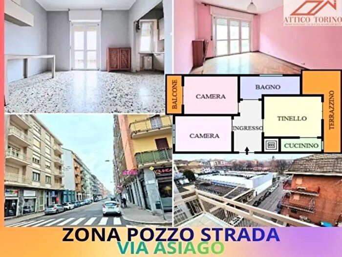 Appartamento trilocale in vendita in Via Asiago, Torino