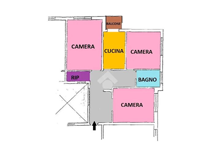 Appartamento trilocale in vendita in Via della Marsica, Roma