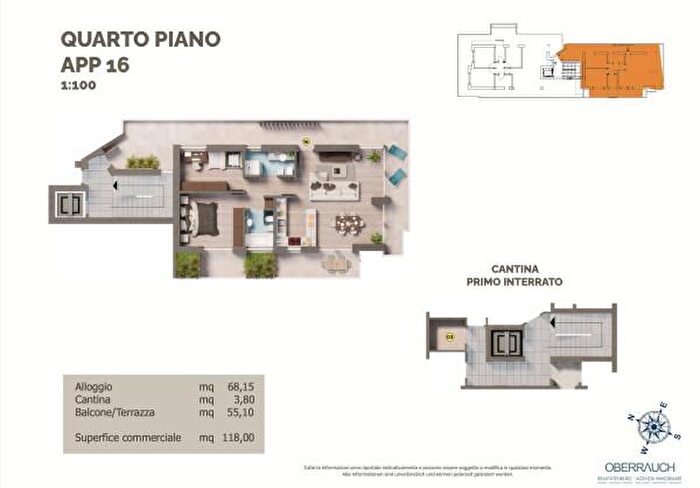 Appartamento trilocale in vendita in Bolzano