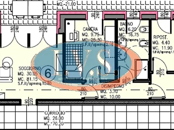 Appartamento trilocale in vendita in Via d Cattaneo N, Montegalda