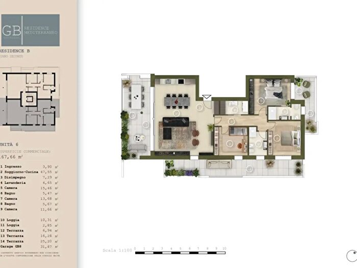 Appartamento quadrilocale in vendita in Via Antonio Magarotto, Abano Terme