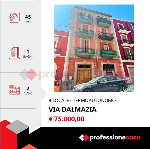 Appartamento bilocale in vendita in Via Dalmazia, Bari
