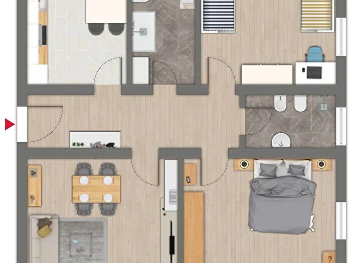 Appartamento quadrilocale in vendita in Via Montecuccoli, Modena